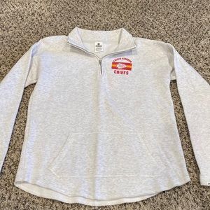 PINK by Victoria’s Secret NFL Kansas City Chiefs half zip pullover size small
